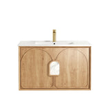 Laguna Mark II 900mm Woodland Oak Wall Hung Vanity