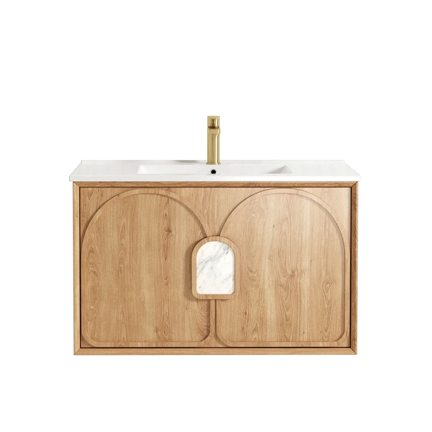 Laguna Mark II 900mm Woodland Oak Wall Hung Vanity