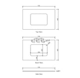 Laguna Mark II 750mm Woodland Oak Wall Hung Vanity