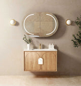 Laguna Mark II 900mm Woodland Oak Wall Hung Vanity
