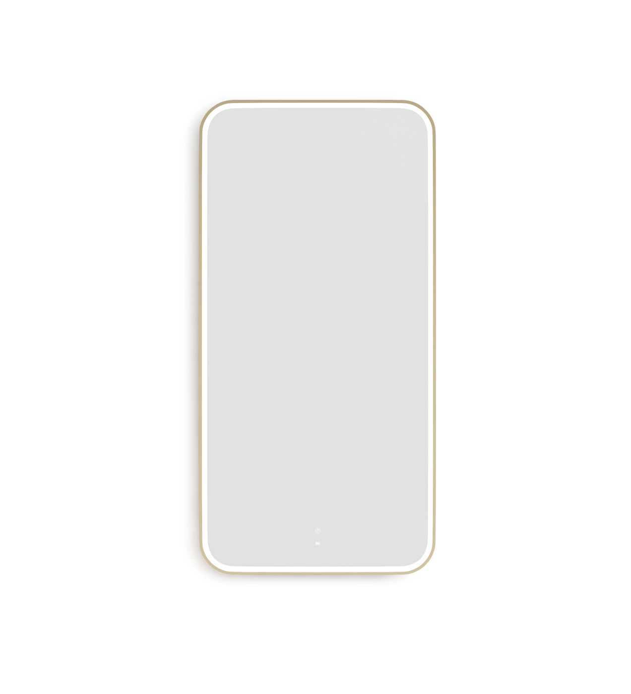 LED Newport 1500(W)x750(H) Gold Metal Frame Mirror- Install Horizontal or Vertical