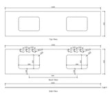 Laguna Mark II 1800mm Matte White Wall Hung Vanity