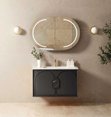 Laguna Mark II 900mm Black Oak Wall Hung Vanity