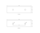Laguna Mark II 1800mm Black Oak Wall Hung Vanity