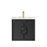 Laguna Mark II 600mm Black Oak Wall Hung Vanity