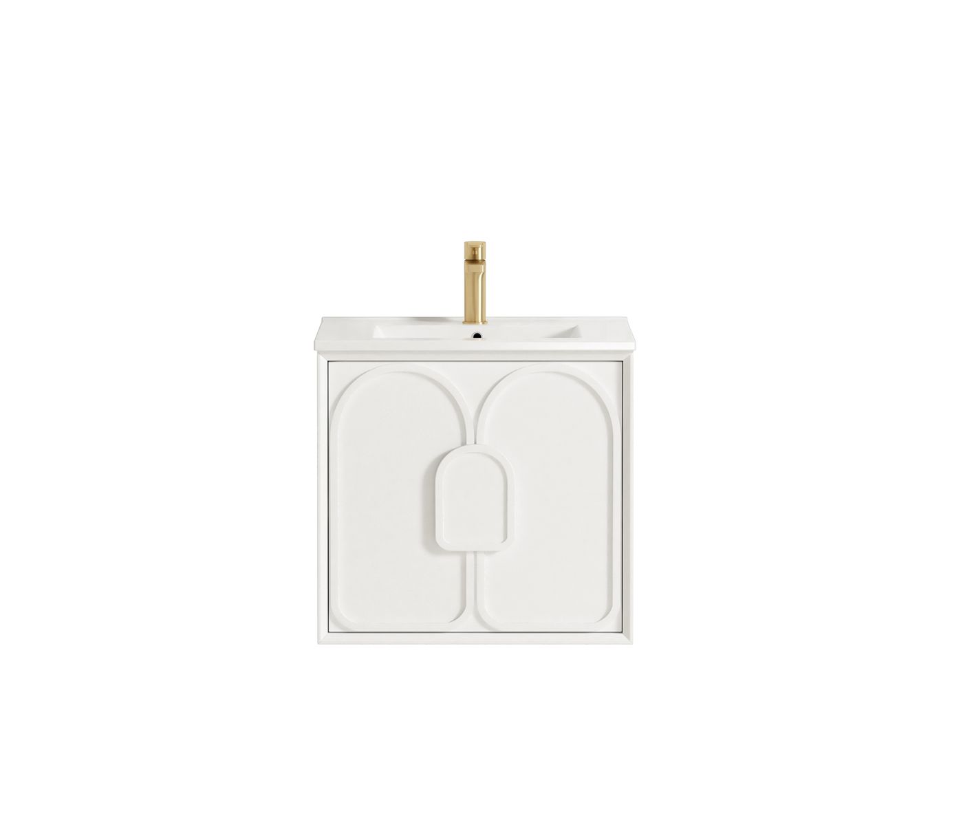 Laguna Mark II 600mm Matte White Wall Hung Vanity