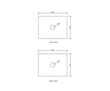 Laguna Mark II 600mm Matte White Wall Hung Vanity