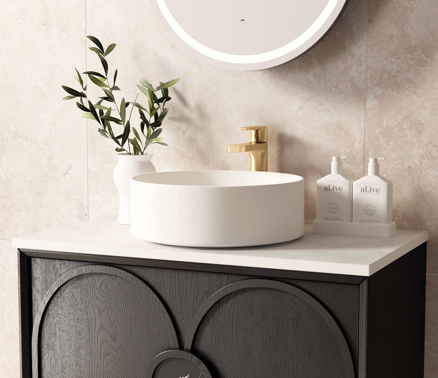Laguna Mark II 750mm Black Oak Wall Hung Vanity