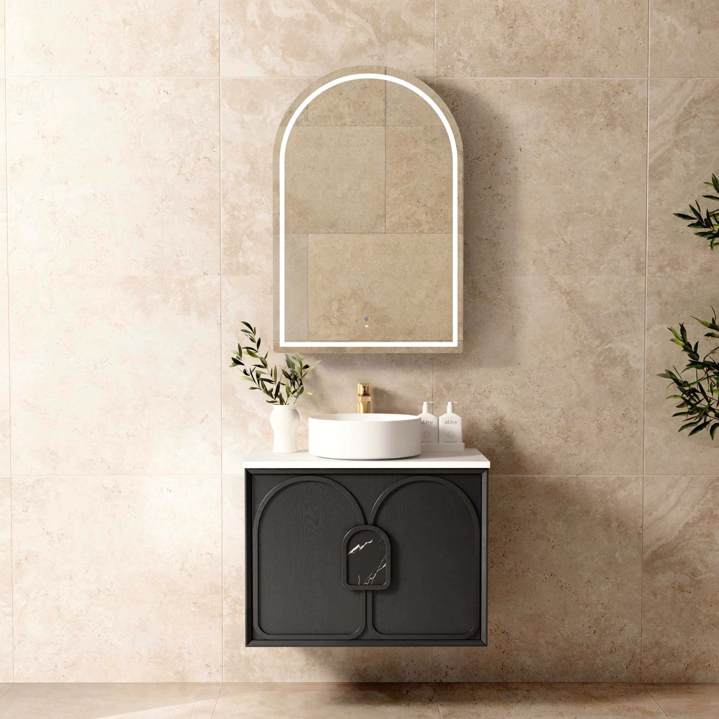Laguna Mark II 750mm Black Oak Wall Hung Vanity
