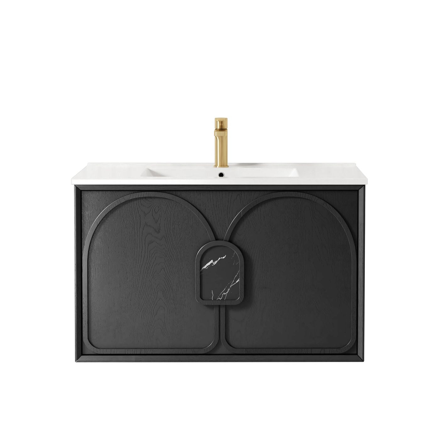 Laguna Mark II 900mm Black Oak Wall Hung Vanity