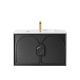 Laguna Mark II 900mm Black Oak Wall Hung Vanity