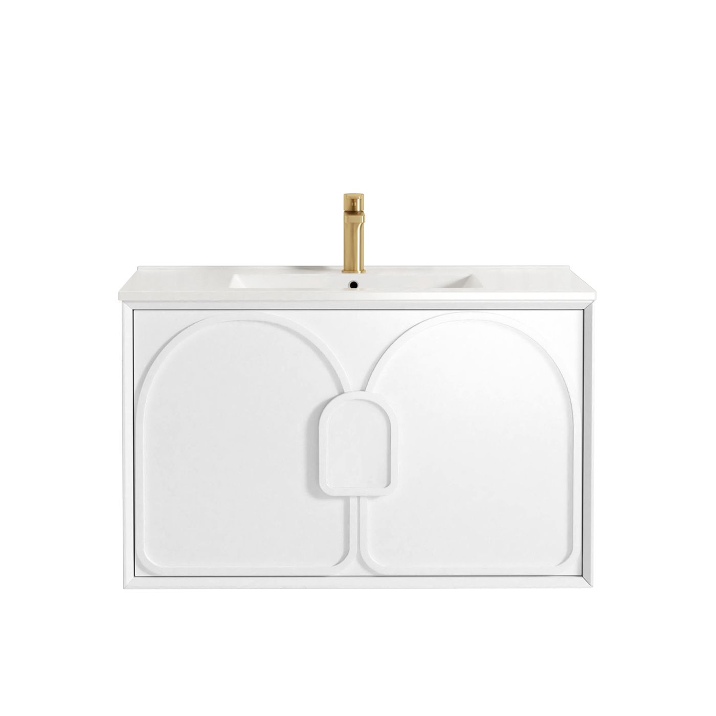 Laguna Mark II 900mm Matte White Wall Hung Vanity