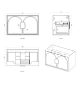 Laguna Mark II 900mm Matte White Wall Hung Vanity