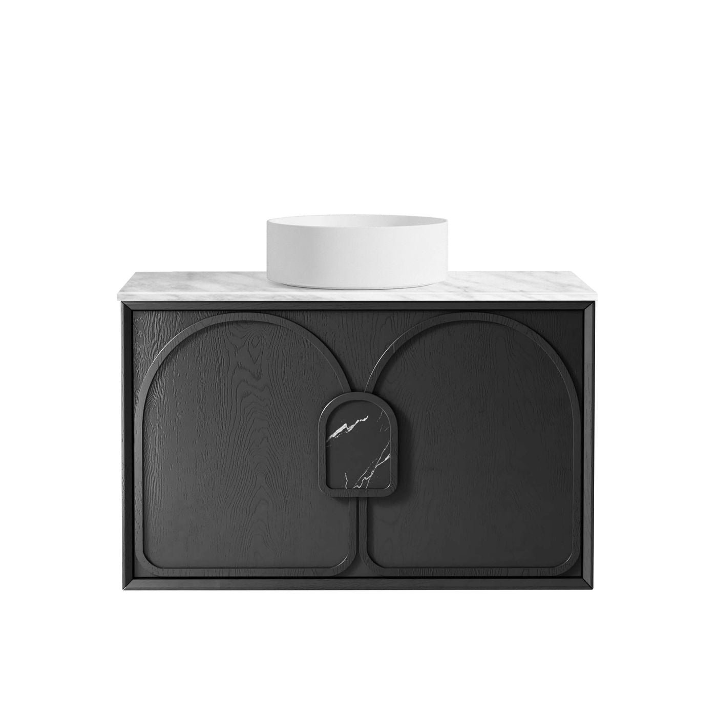 Laguna Mark II 900mm Black Oak Wall Hung Vanity