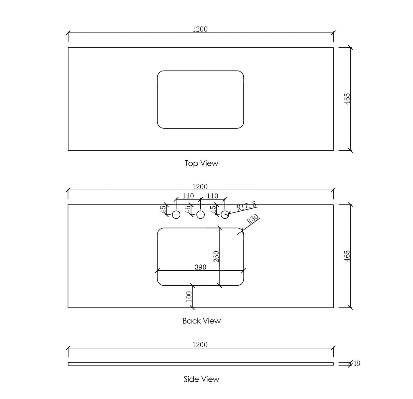 Laguna Mark II 1200mm Matte White Wall Hung Vanity