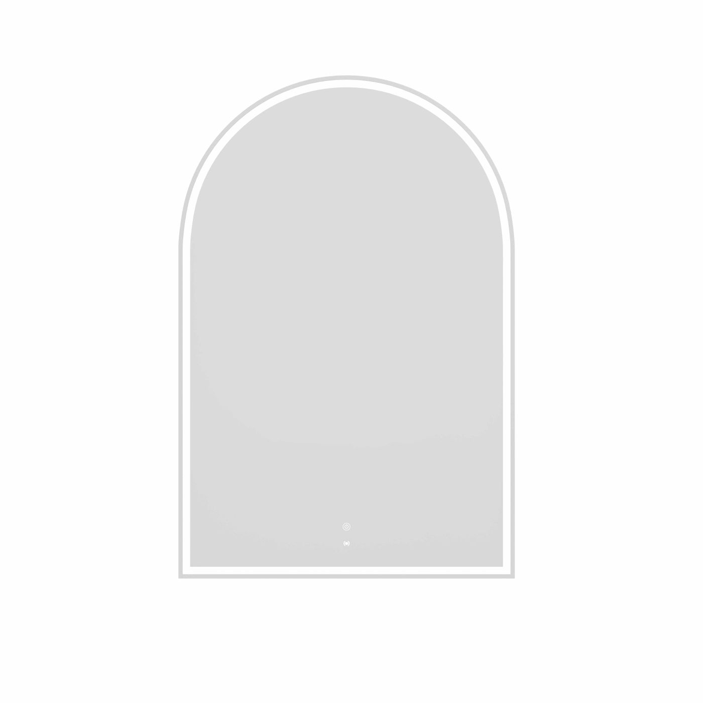 LED Archie 1200(H)x800(W) White Metal Frame Mirror