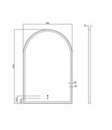 LED Archie 1200(H)x800(W) Black Metal Frame Mirror