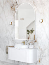LED Archie 1500(H)x1000(W) White Metal Frame Mirror