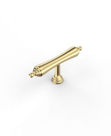 Heirloom - 80mm Brushed Brass Handle (Premium Solid Brass Construction)