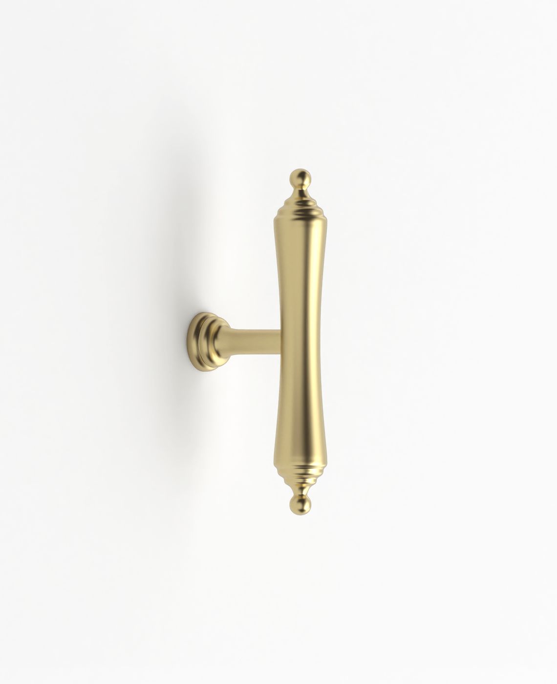 Heirloom - 80mm Brushed Brass Handle (Premium Solid Brass Construction)