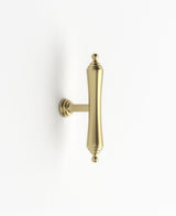 Heirloom - 80mm Brushed Brass Handle (Premium Solid Brass Construction)