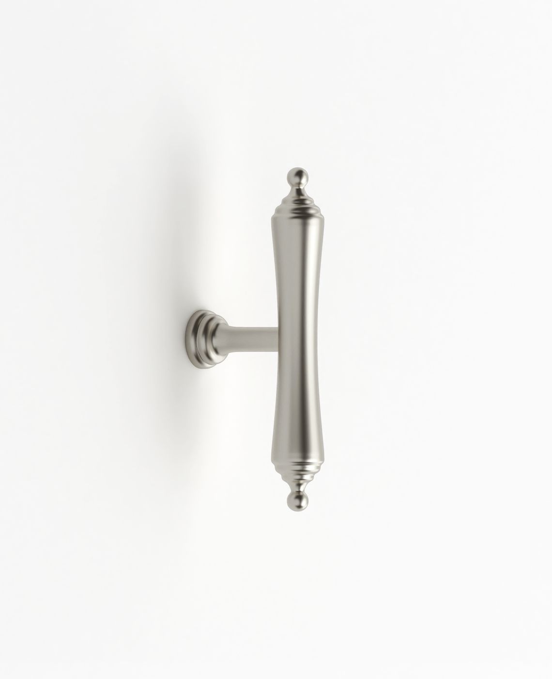 Heirloom - 80mm Brushed Nickel Handle (Premium Solid Brass Construction)