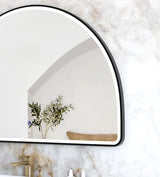 LED Moonlight Archie 800(H)x1200(W) Black Metal Frame Mirror