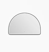 LED Moonlight Archie 1000(H)x1500(W) Black Metal Frame Mirror