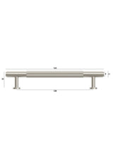 Soho - 165mm Brushed Nickel Handle (Premium Solid Brass Construction)