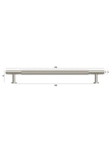 Soho - 195mm Brushed Nickel Handle (Premium Solid Brass Construction)