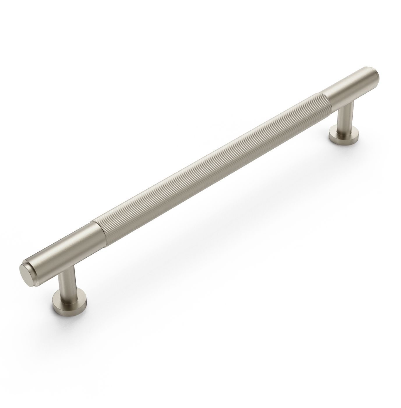 Soho - 225mm Brushed Nickel Handle (Premium Solid Brass Construction)