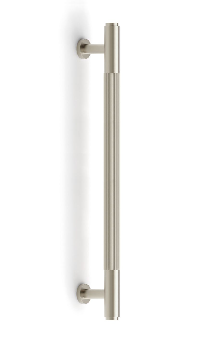 Soho - 225mm Brushed Nickel Handle (Premium Solid Brass Construction)