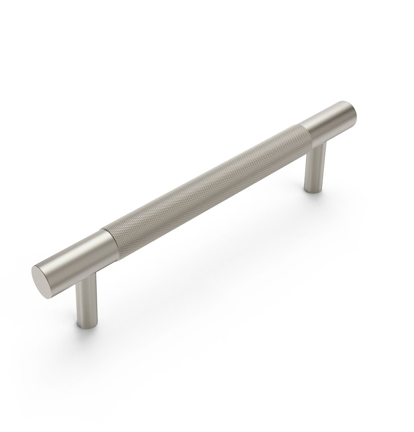 Nord - 165mm Brushed Nickel Handle (Premium Solid Brass Construction)