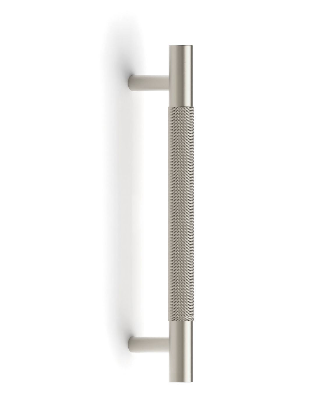 Nord - 165mm Brushed Nickel Handle (Premium Solid Brass Construction)