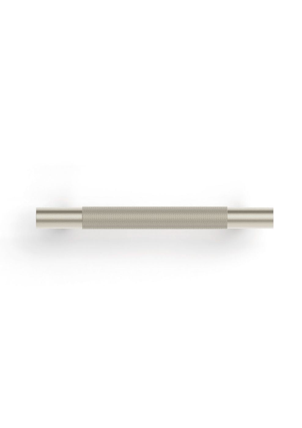 Nord - 130mm Brushed Nickel Handle (Premium Solid Brass Construction)