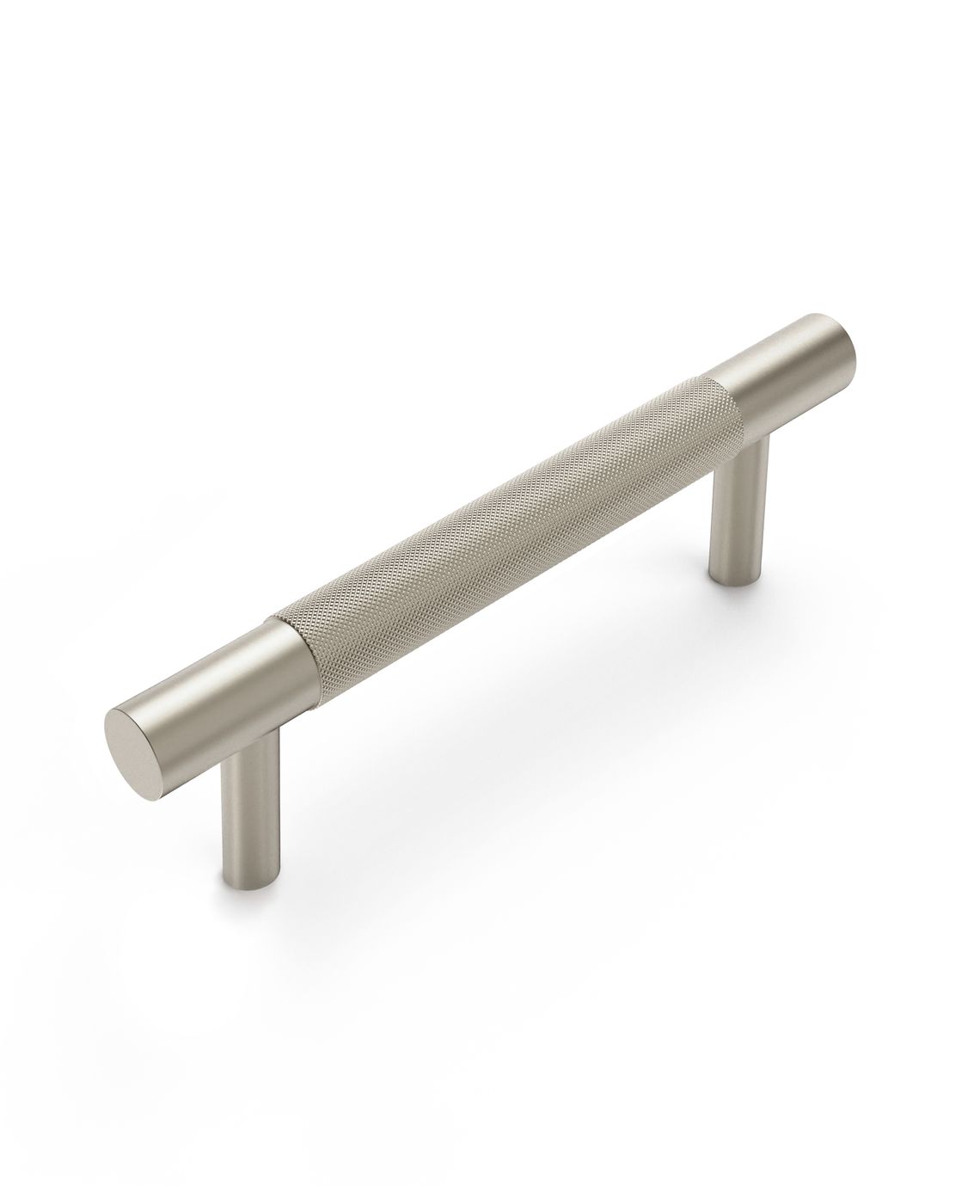 Nord - 130mm Brushed Nickel Handle (Premium Solid Brass Construction)