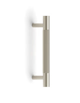 Nord - 130mm Brushed Nickel Handle (Premium Solid Brass Construction)