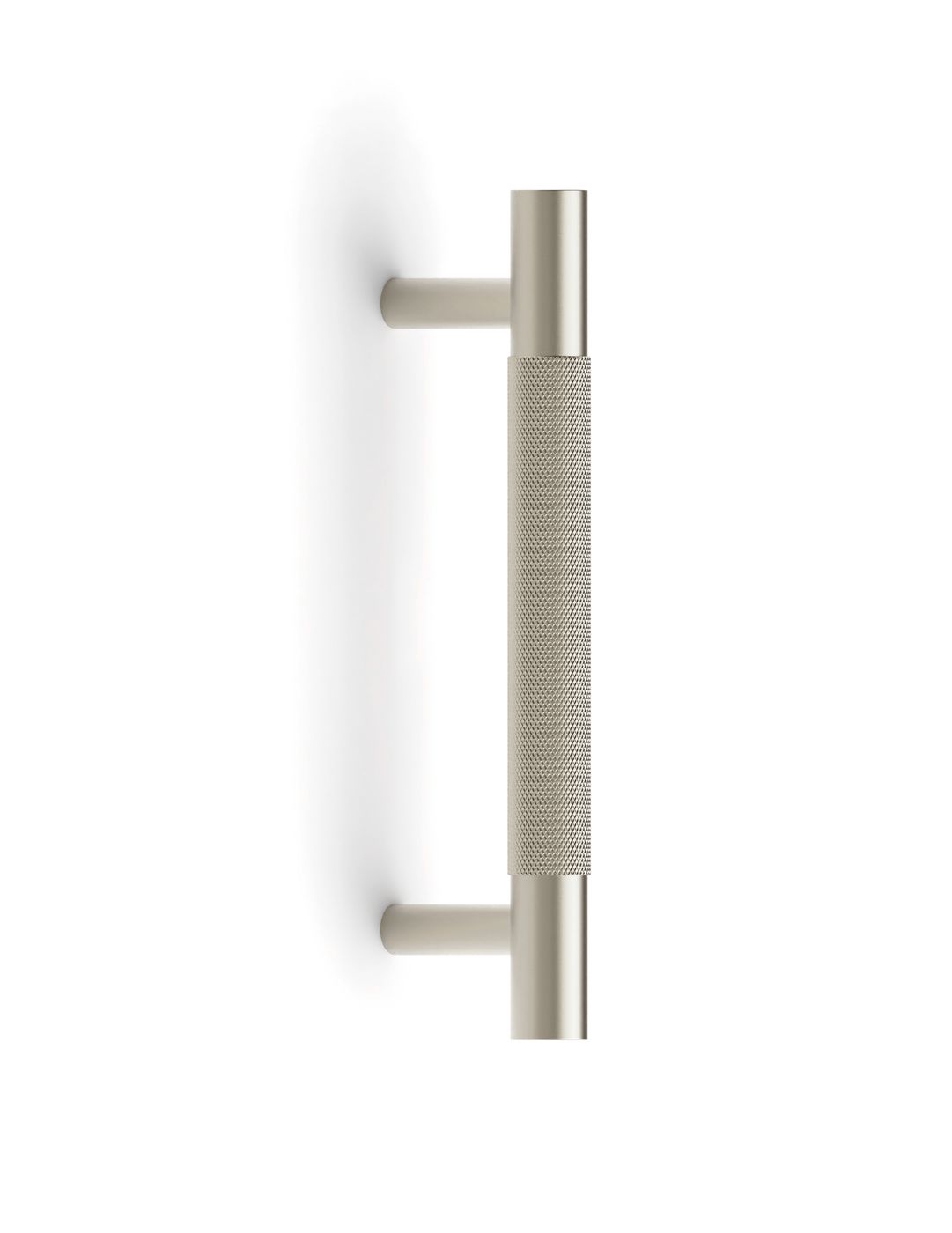 Nord - 130mm Brushed Nickel Handle (Premium Solid Brass Construction)