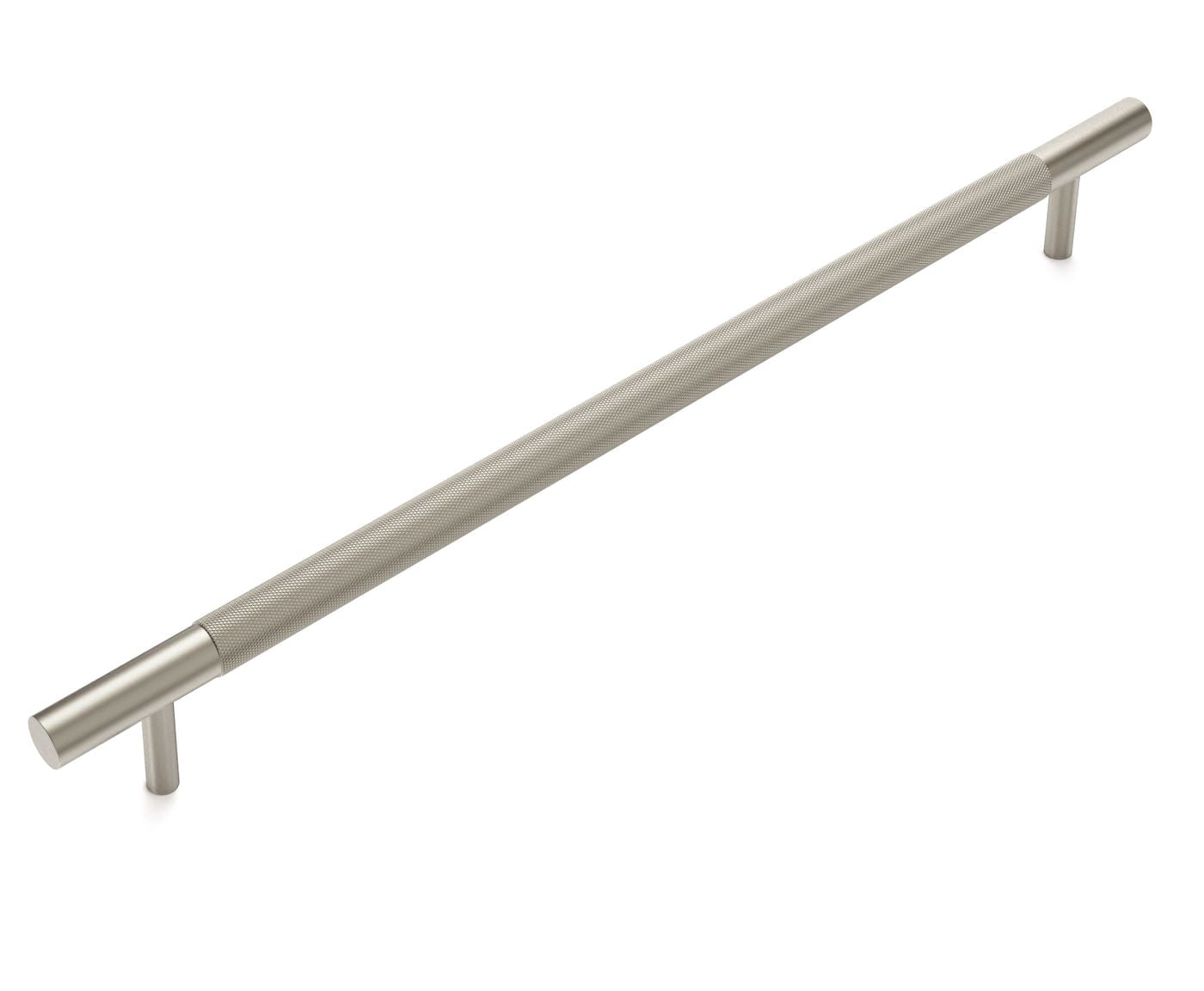 Nord - 380mm Brushed Nickel Handle (Premium Solid Brass Construction)