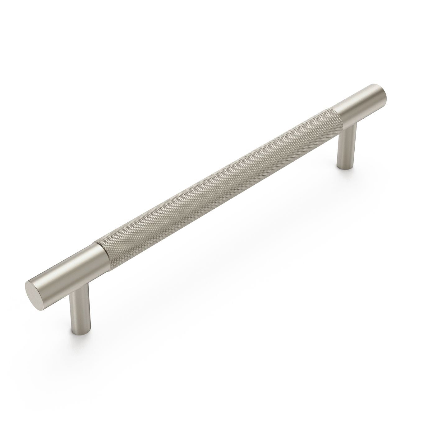 Nord - 200mm Brushed Nickel Handle (Premium Solid Brass Construction)