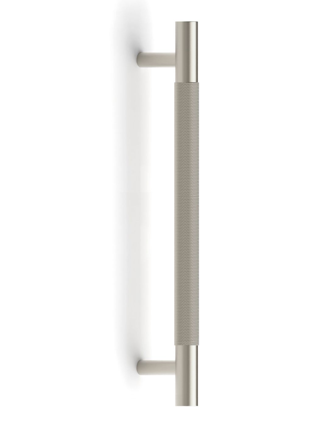 Nord - 200mm Brushed Nickel Handle (Premium Solid Brass Construction)