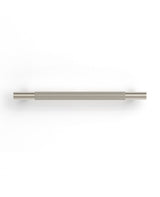 Nord - 200mm Brushed Nickel Handle (Premium Solid Brass Construction)