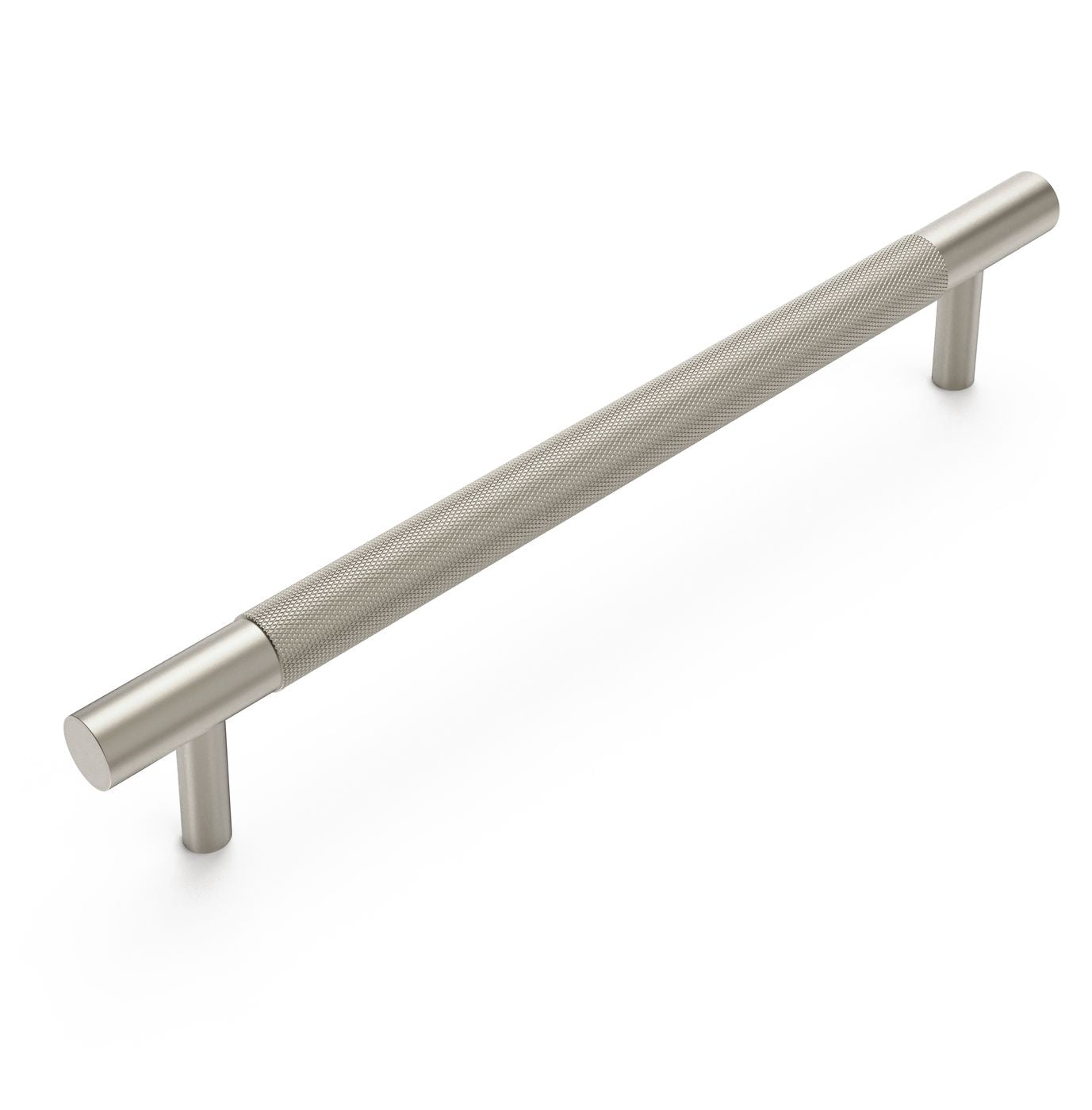 Nord - 235mm Brushed Nickel Handle (Premium Solid Brass Construction)