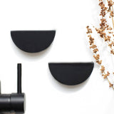 Dune - 80mm Matte Black Handle (Premium Solid Brass Construction)