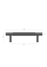 Nord - 130mm Gun Metal Handle (Premium Solid Brass Construction)