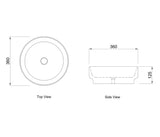 Chloe 360x360x125 Gloss White Basin