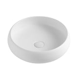 Laguna 360x360x120 Matte White Basin - front view, bathroom vanity