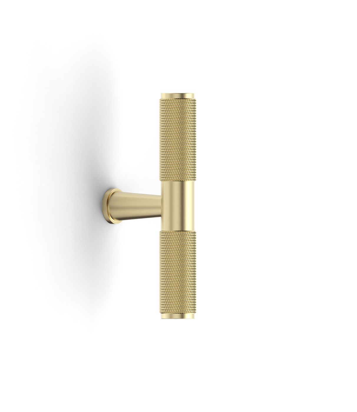 Nord - 80mm Brushed Brass Handle (Premium Solid Brass Construction)