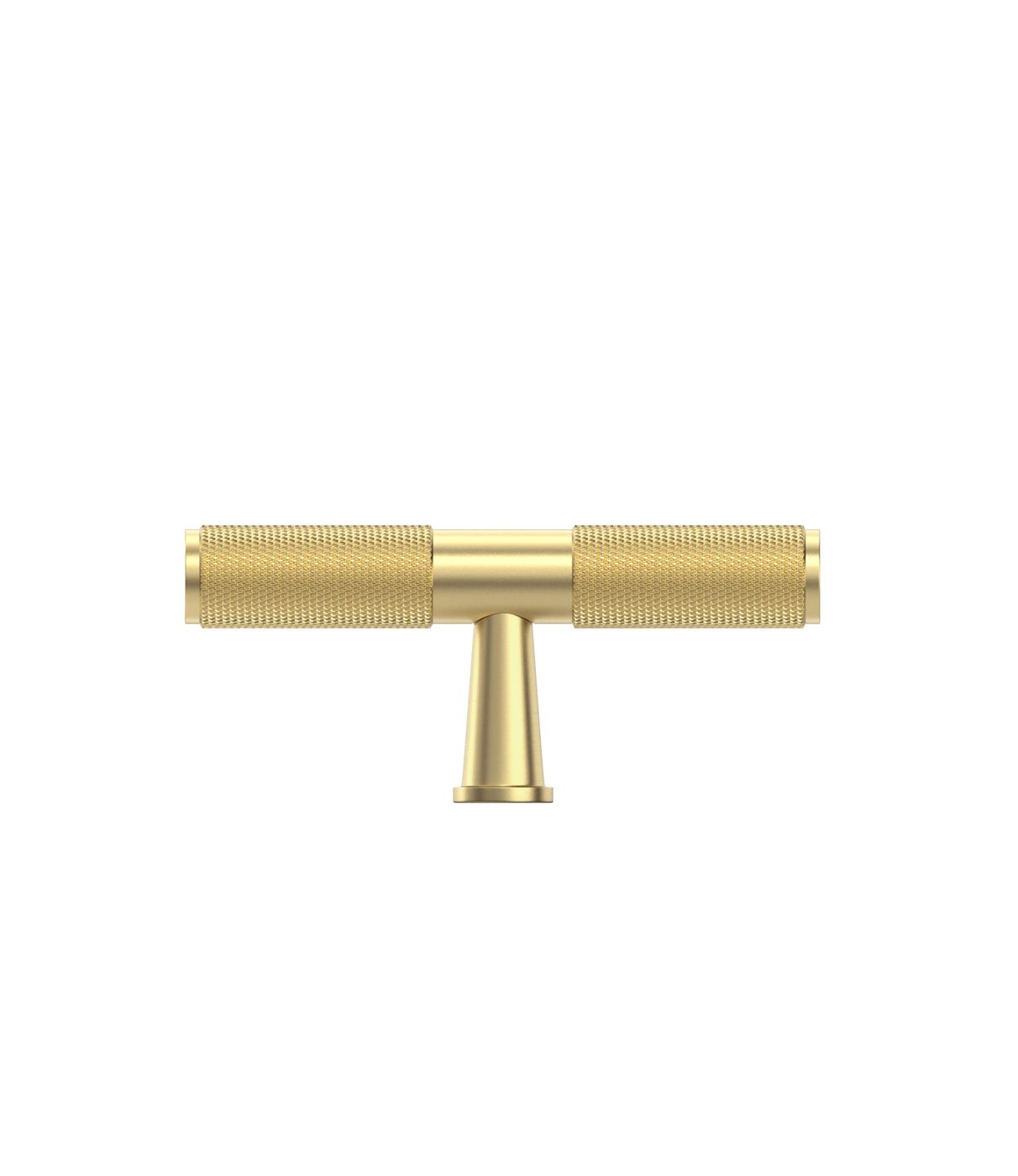 Nord - 80mm Brushed Brass Handle (Premium Solid Brass Construction)
