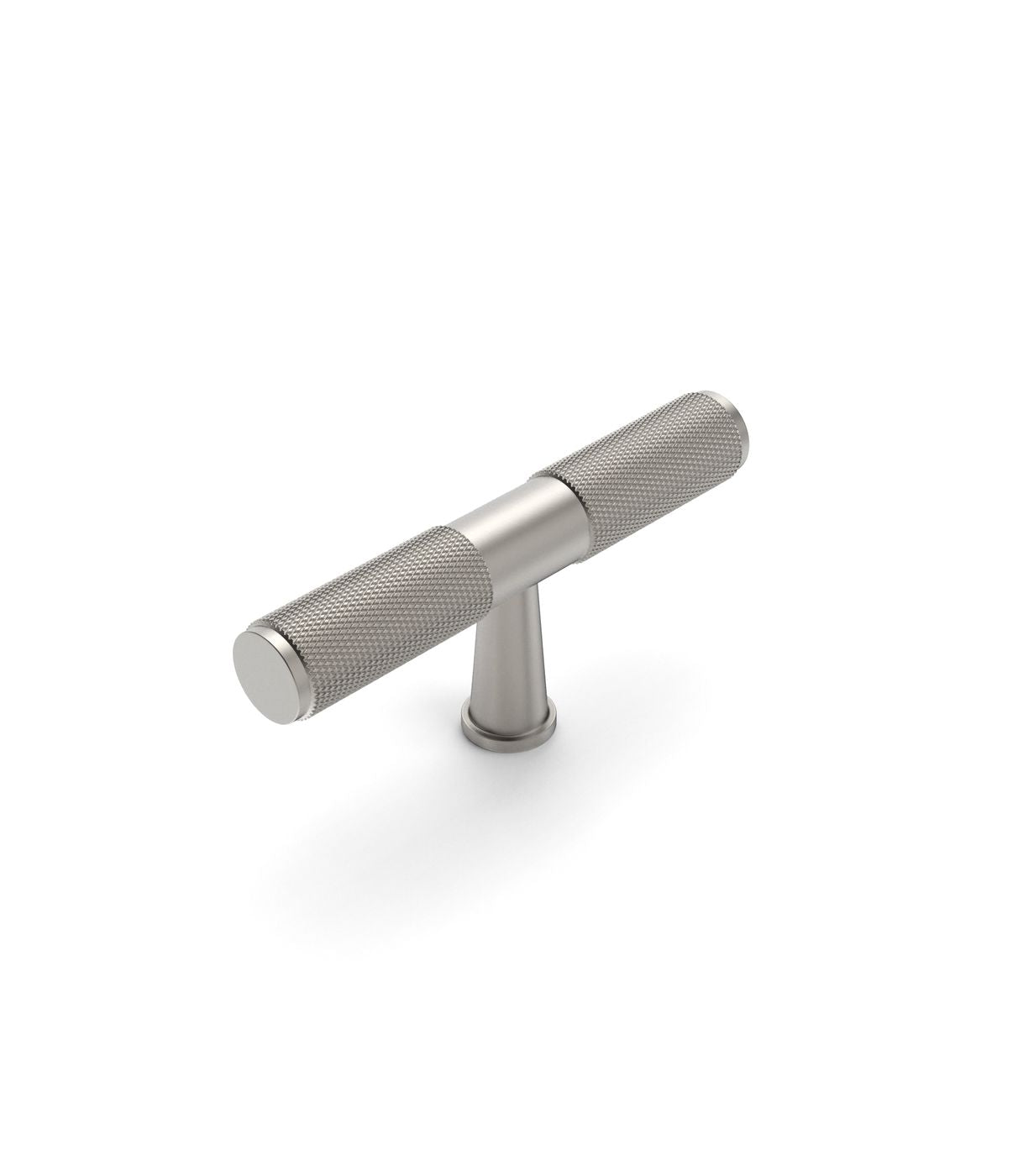 Nord - 80mm Brushed Nickel Handle (Premium Solid Brass Construction)